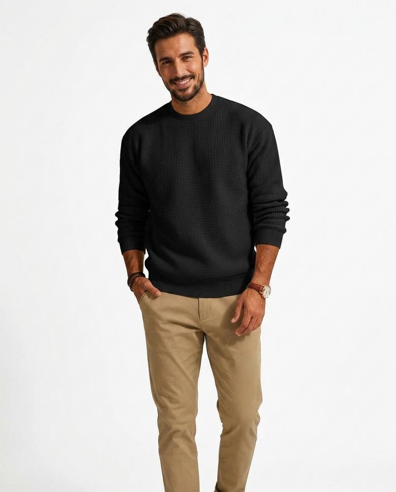 Nord Wear - Katen | Waffle-Knit Crewneck Sweater Men