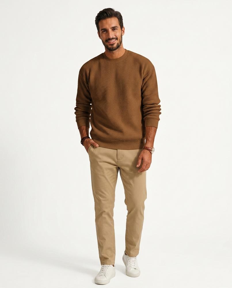 Nord Wear - Katen | Waffle-Knit Crewneck Sweater Men