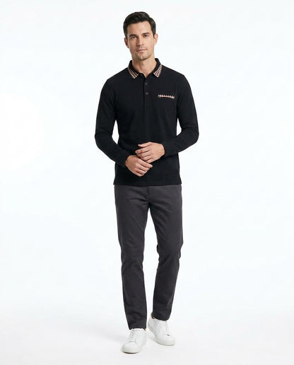 Nord Wear - Sipad | Long-Sleeved Contrast-Collar Shirt Men