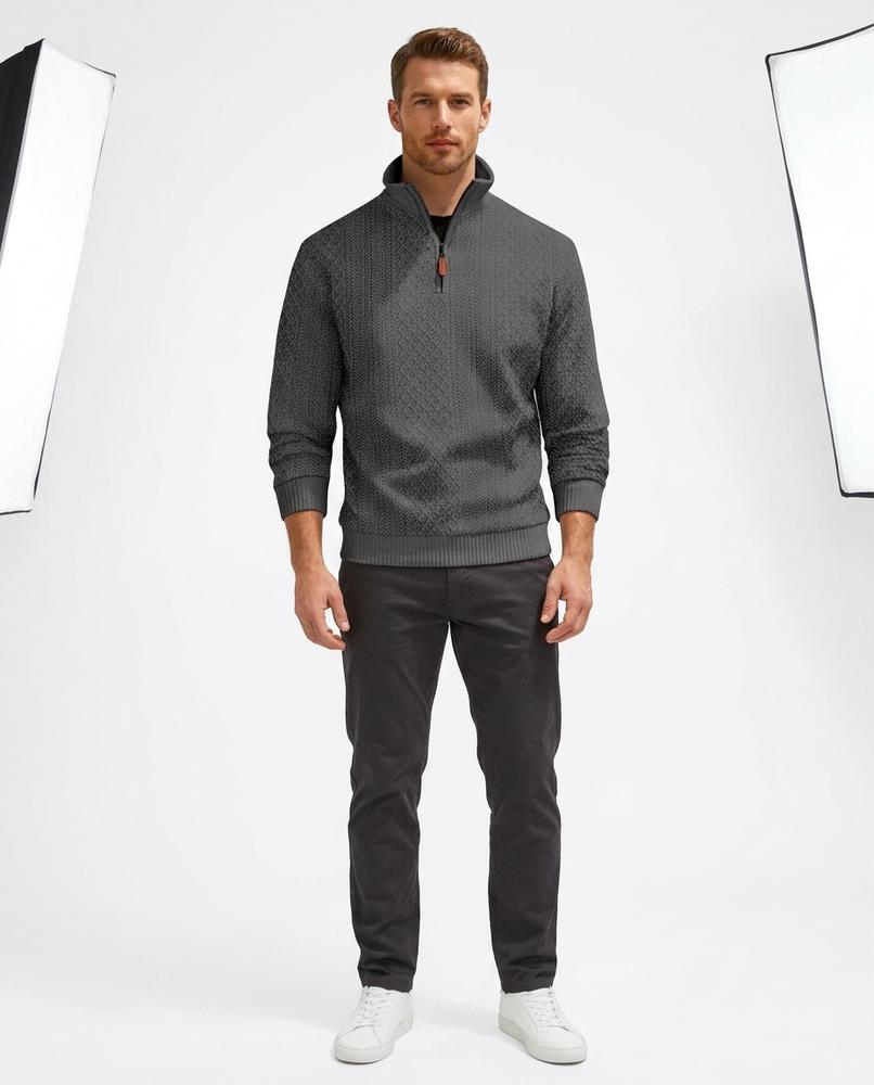 Nord Wear - Euvad | Textured Quarter-Zip Sweater Men