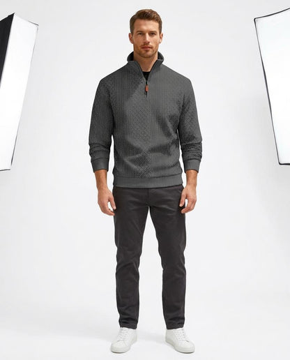 Nord Wear - Euvad | Textured Quarter-Zip Sweater Men