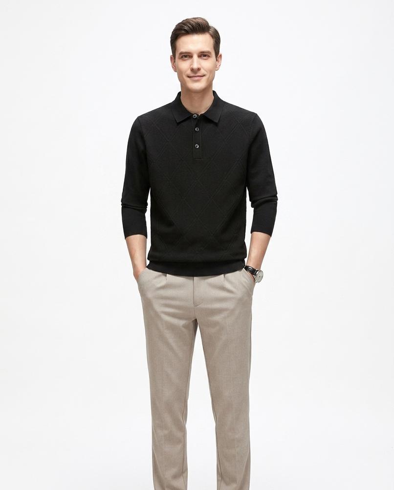 Nord Wear - Cohek | Jacquard Collared Sweater Men