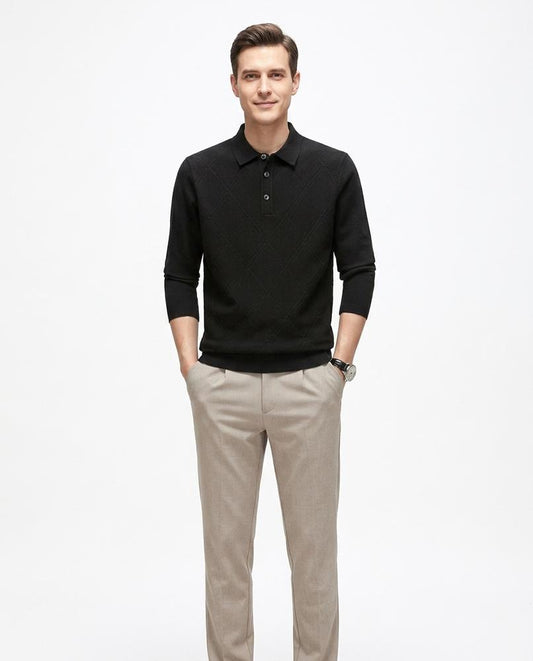Nord Wear - Cohek | Jacquard Collared Sweater Men