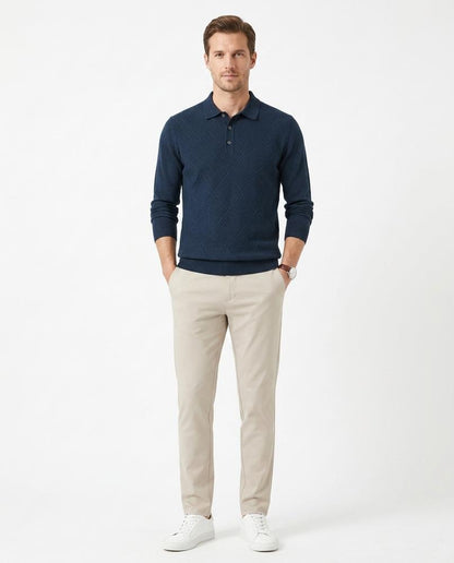 Nord Wear - Cohek | Jacquard Collared Sweater Men