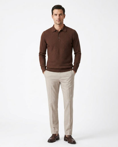 Nord Wear - Cohek | Jacquard Collared Sweater Men