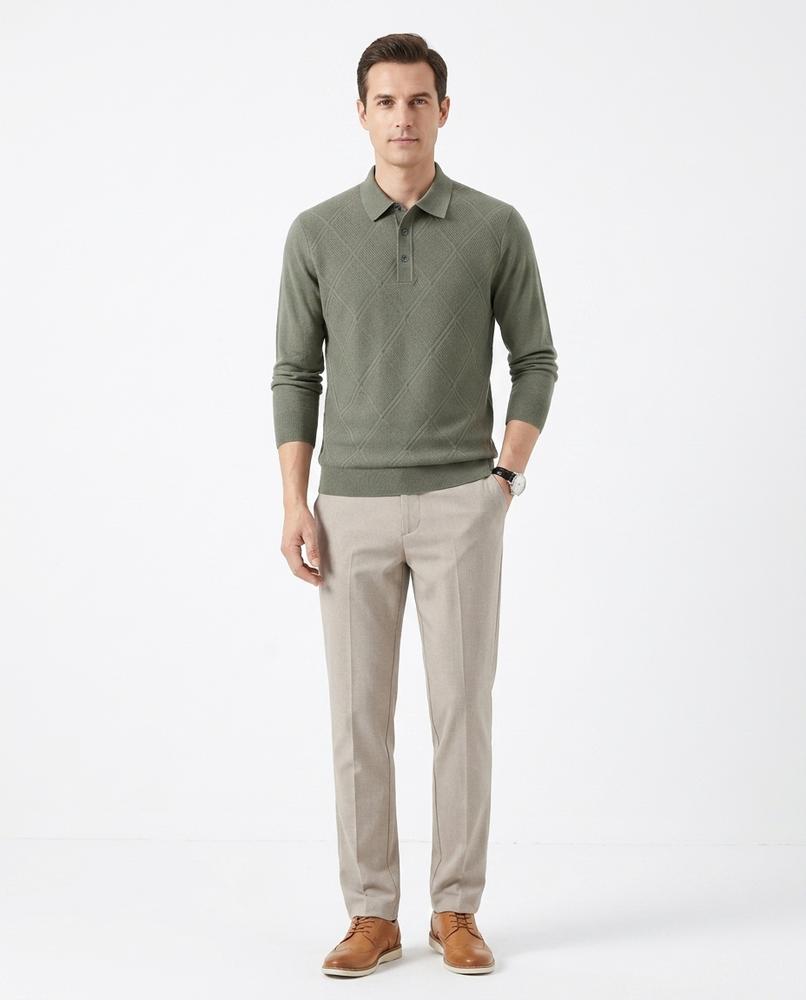 Nord Wear - Cohek | Jacquard Collared Sweater Men