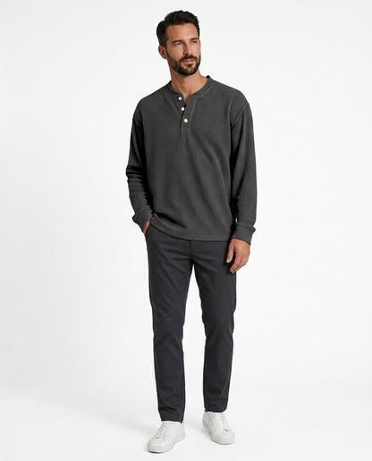 Nord Wear - Zeget | Ribbed Henley Shirt Men