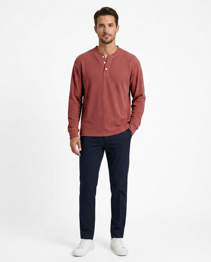 Nord Wear - Zeget | Ribbed Henley Shirt Men