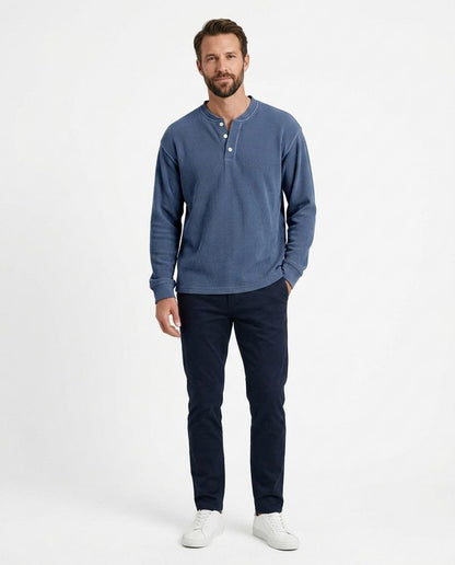 Nord Wear - Zeget | Ribbed Henley Shirt Men