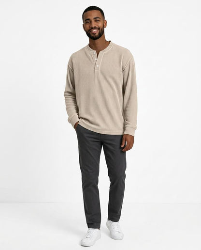 Nord Wear - Zeget | Ribbed Henley Shirt Men