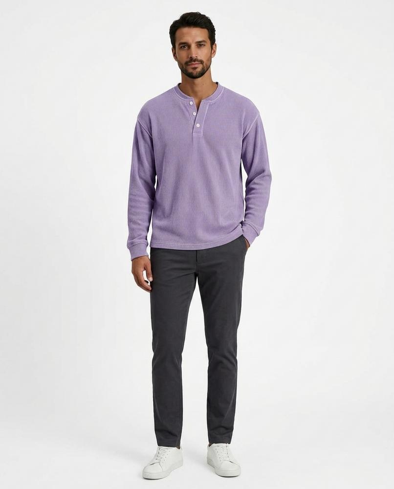 Nord Wear - Zeget | Ribbed Henley Shirt Men
