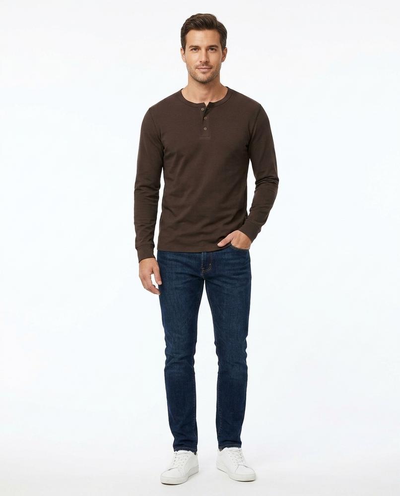 Nord Wear - Dupok | Long-Sleeved Buttoned Placket T-Shirt Men