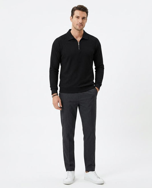 Nord Wear - Cobid | Rib-Knit Zip-Neck Sweater Men