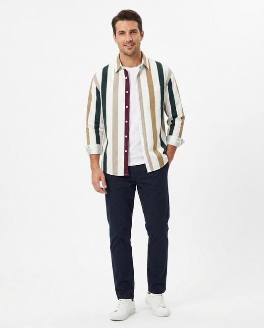 Nord Wear - Zemen | Striped Cotton Shirt Men