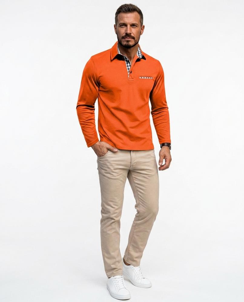 Nord Wear - Deram | Long-Sleeved Contrast-Collar Shirt Men