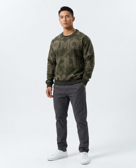 Nord Wear - Miwet | Patterned Crewneck Sweatshirt Men