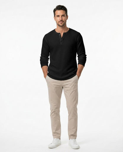 Nord Wear - Vegit | Waffle-Knit Henley-Style Shirt Men