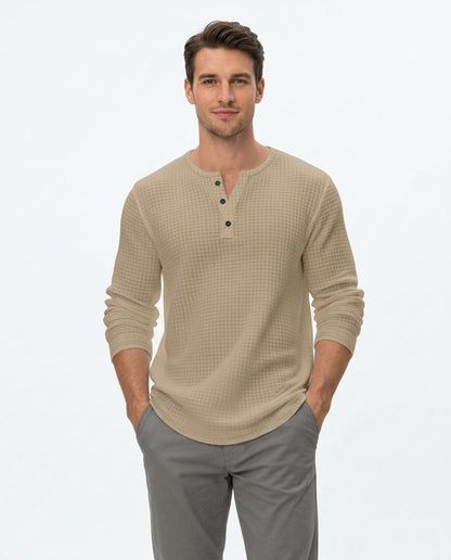 Nord Wear - Vegit | Waffle-Knit Henley-Style Shirt Men