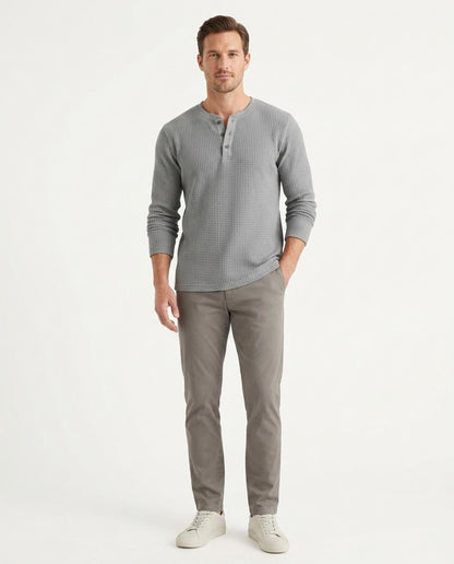 Nord Wear - Vegit | Waffle-Knit Henley-Style Shirt Men