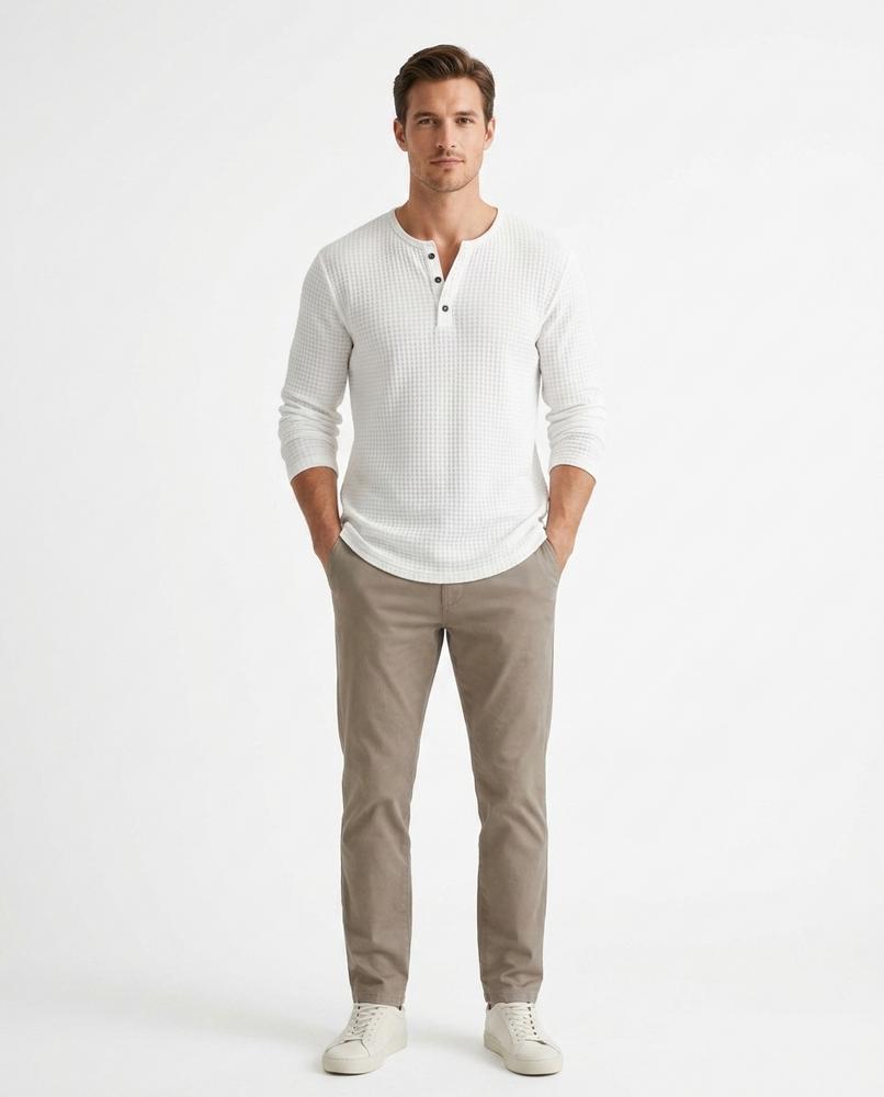 Nord Wear - Vegit | Waffle-Knit Henley-Style Shirt Men