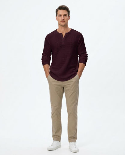 Nord Wear - Vegit | Waffle-Knit Henley-Style Shirt Men