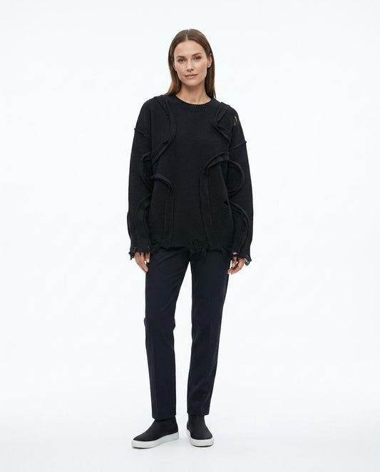 Nord Wear - Sesam | Deconstructed Distressed Sweater Women