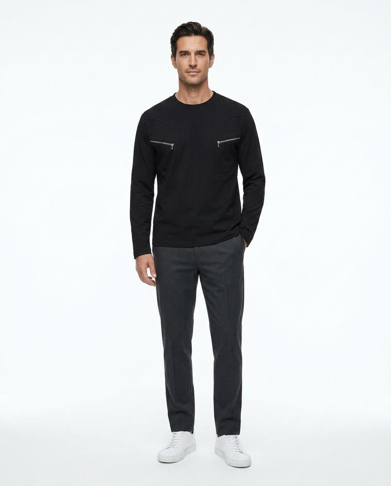 Nord Wear - Aedit | Long-Sleeved Zipper-Detailed T-Shirt Men