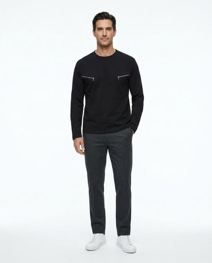 Nord Wear - Aedit | Long-Sleeved Zipper-Detailed T-Shirt Men