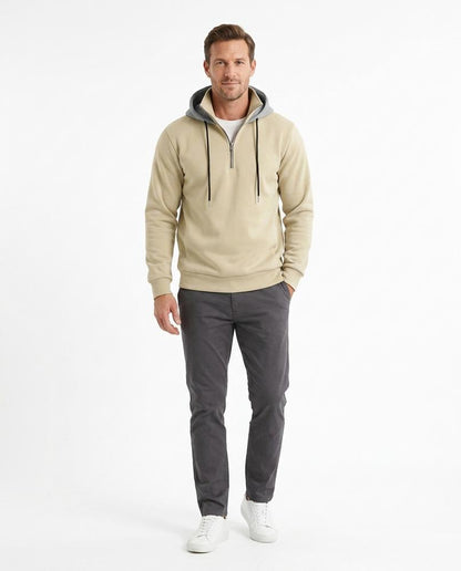 Nord Wear - Zenet | Quarter-Zip Two-Tone Hoodie Men