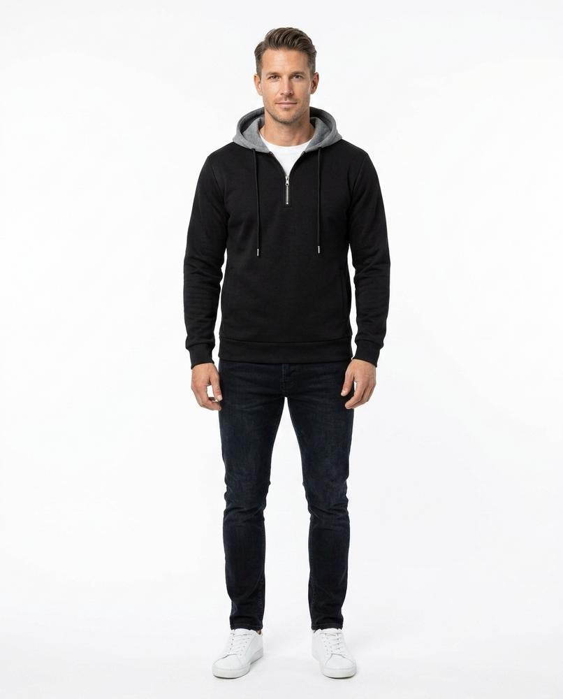 Nord Wear - Zenet | Quarter-Zip Two-Tone Hoodie Men