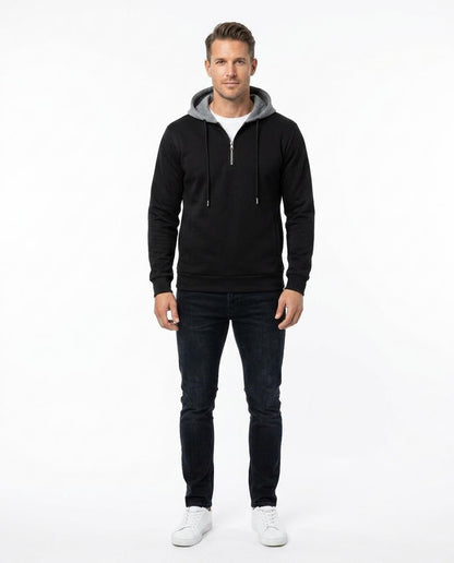 Nord Wear - Zenet | Quarter-Zip Two-Tone Hoodie Men