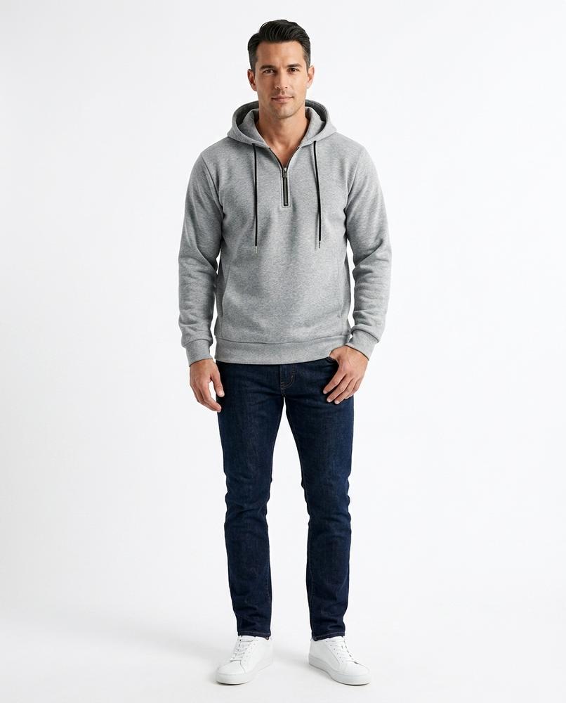 Nord Wear - Zenet | Quarter-Zip Two-Tone Hoodie Men