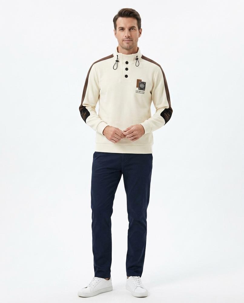 Nord Wear - Laved | Buttoned-Placket Fleece-Lined Sweater Men