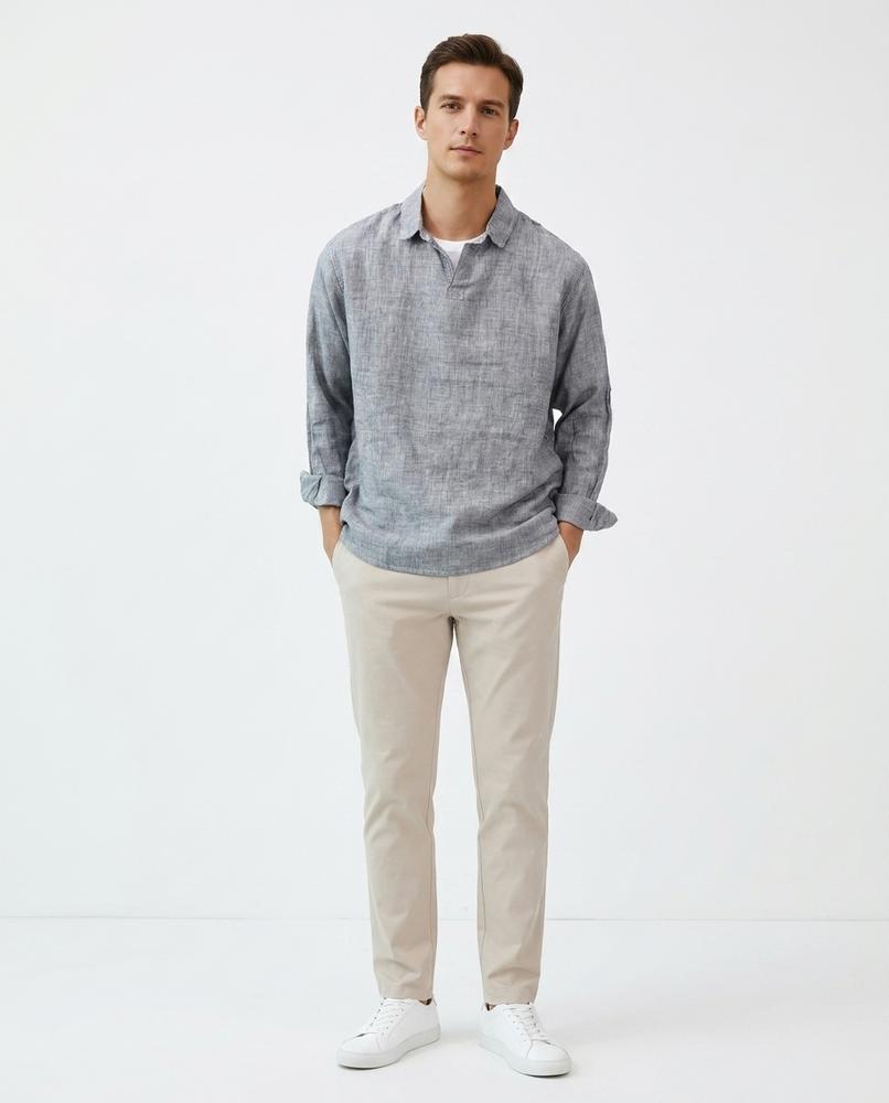 Nord Wear - Logov | Textured Popover Shirt Men