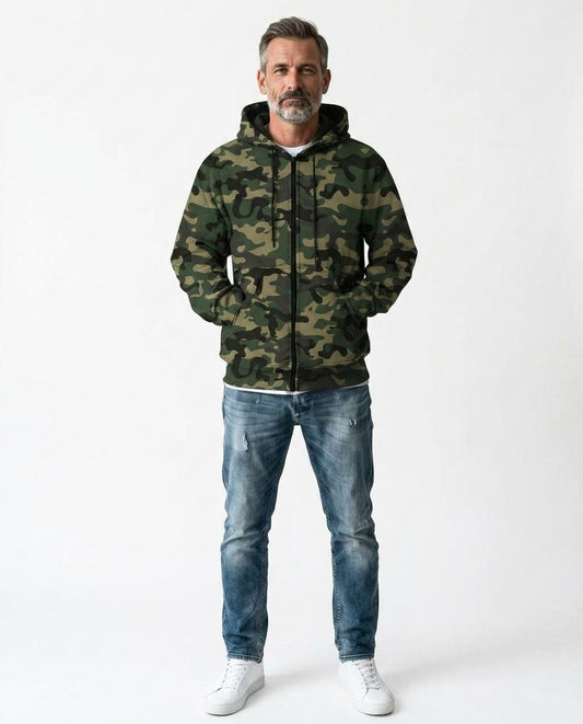 Nord Wear - Kezul | Zip-Up Camouflage Hoodie Men