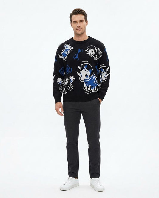 Nord Wear - Kekok | Patterned Knit Crewneck Sweater Unisex