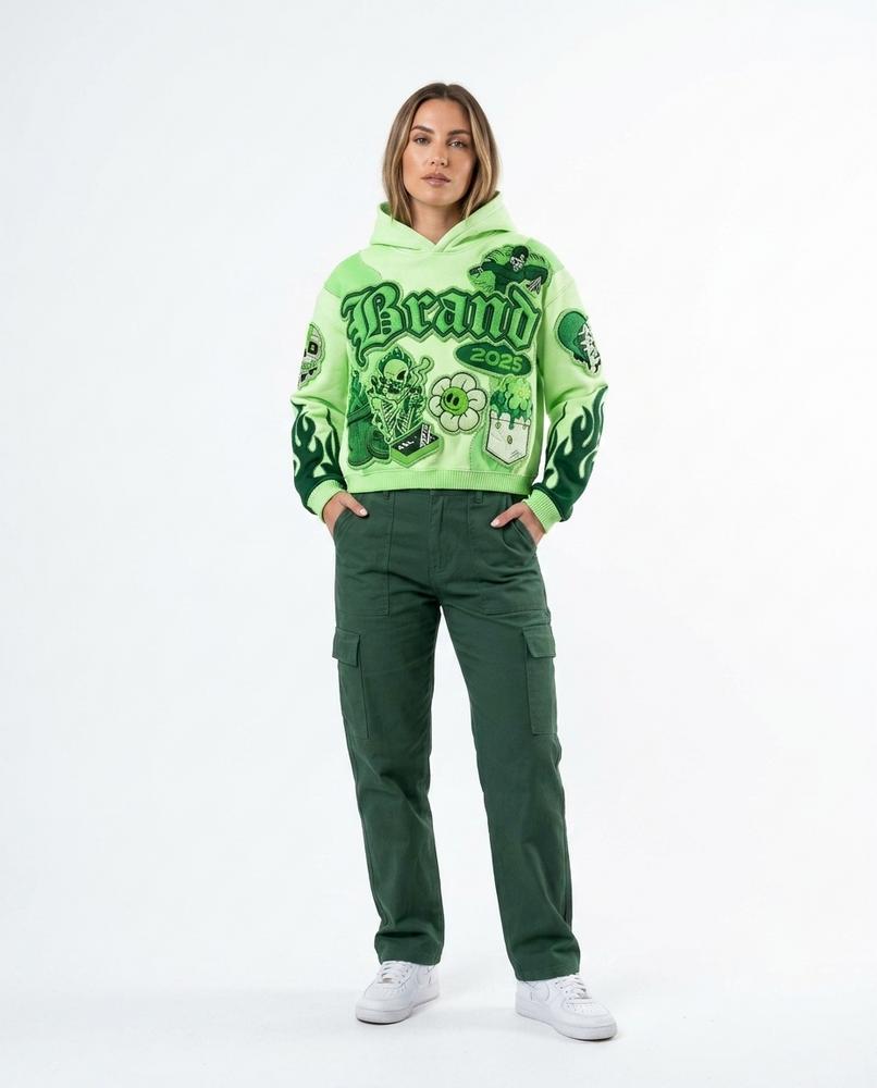 Nord Wear - Zuhut | Cropped Appliquéd Hoodie Unisex