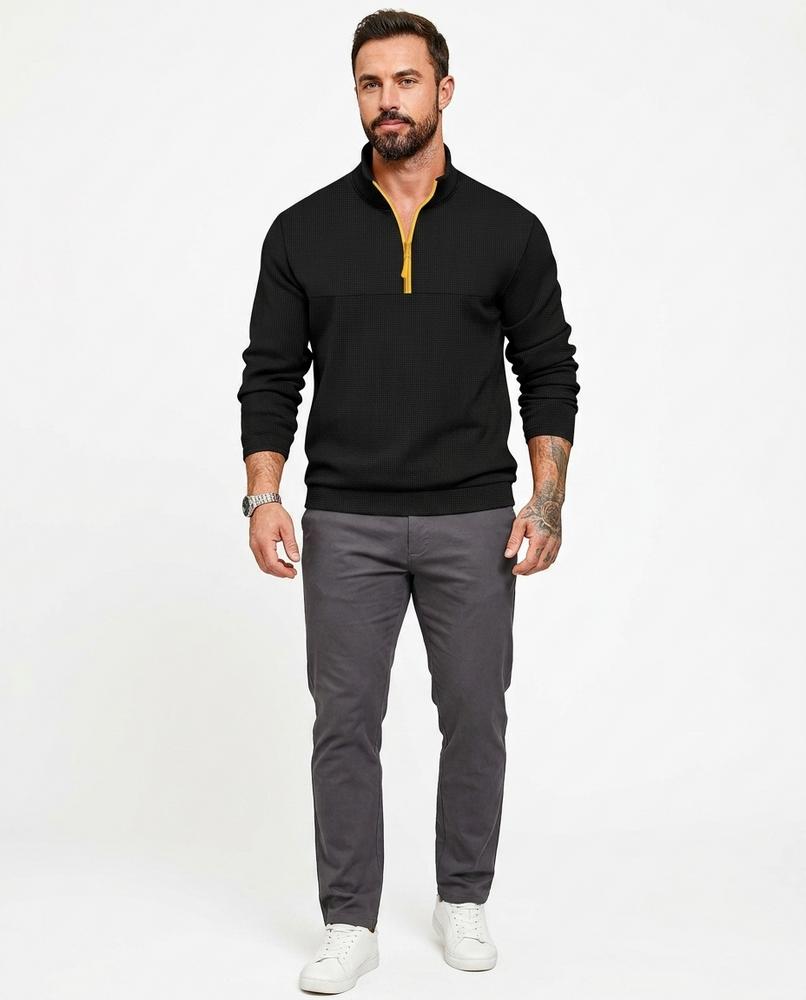 Nord Wear - Eisat | Color-Block Quarter-Zip Sweater Men