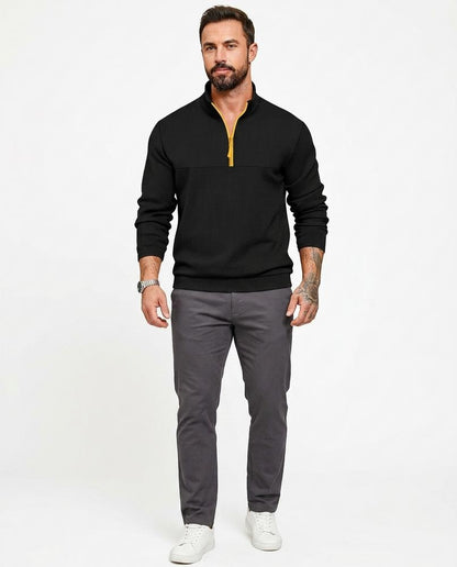 Nord Wear - Eisat | Color-Block Quarter-Zip Sweater Men