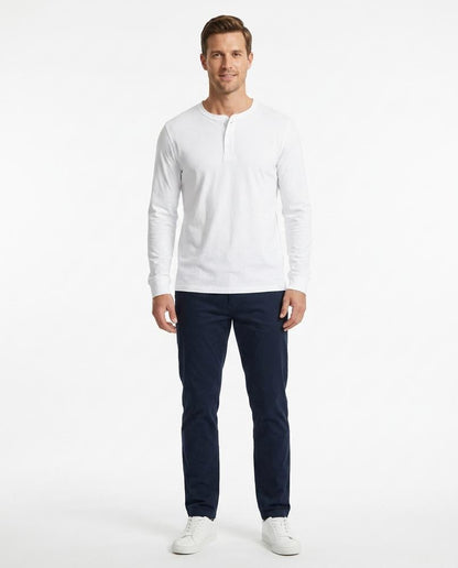 Nord Wear - Rizul | Long-Sleeved Henley Neck T-Shirt Men