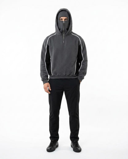 Nord Wear - Aokem | Quarter-Zip Piped Hoodie Men