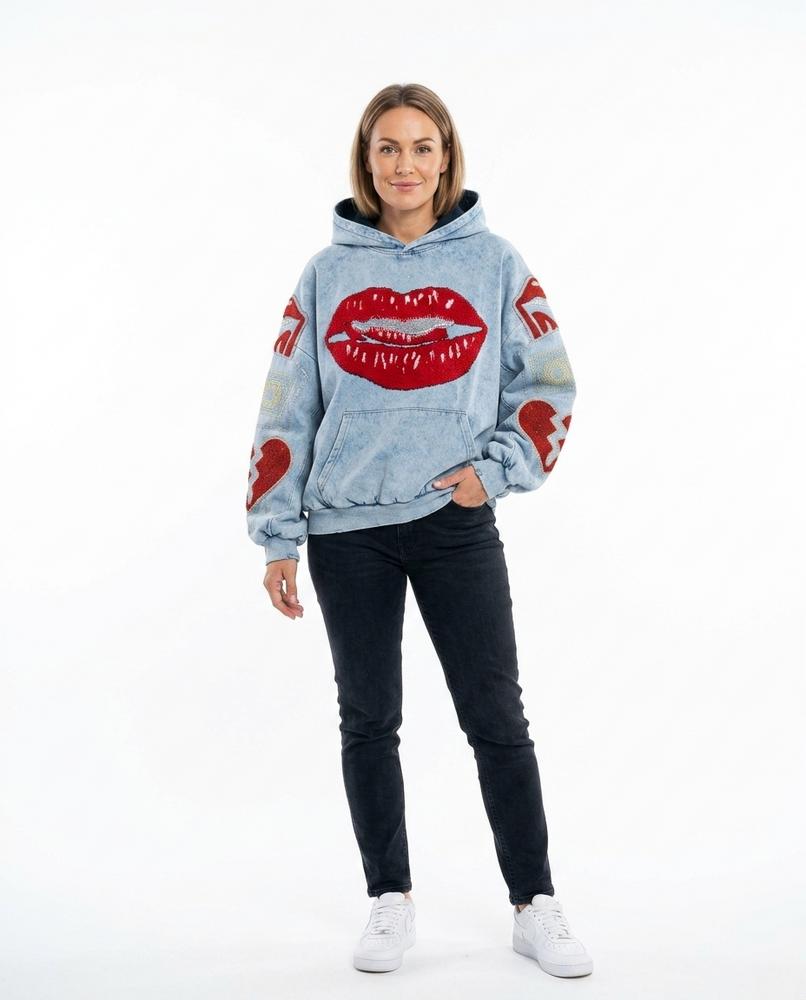 Nord Wear - Vipan | Washed Sequined Hoodie Women