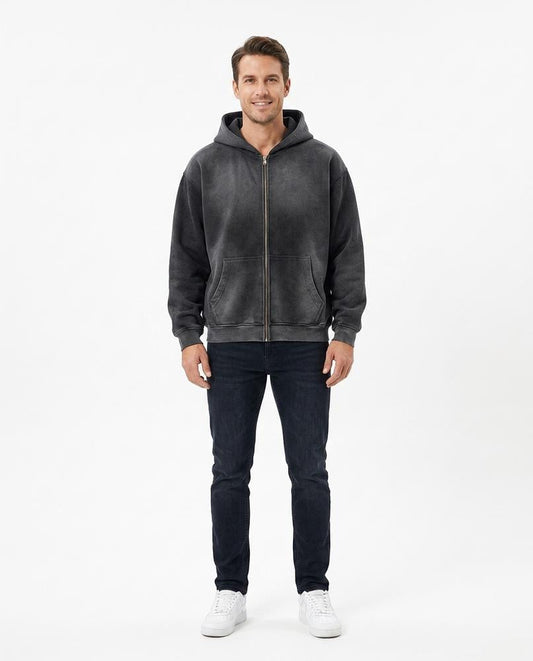 Nord Wear - Lebas | Washed Zip-Up Hoodie Men
