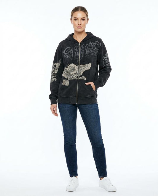 Nord Wear - Difom | Zip-Up Graphic Hoodie Women