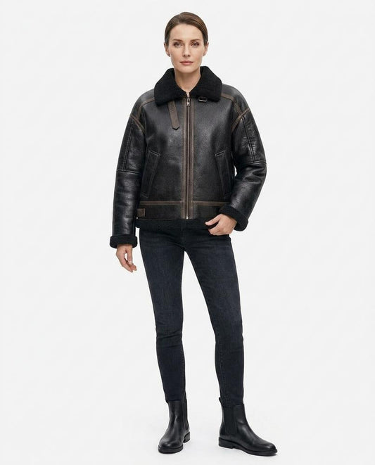 Nord Wear - Nufik | Shearling Collar Zip-Up Jacket Women