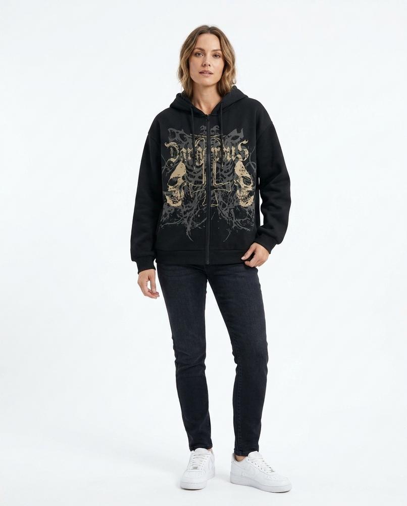 Nord Wear - Lodus | Zip-Up Printed Hoodie Women