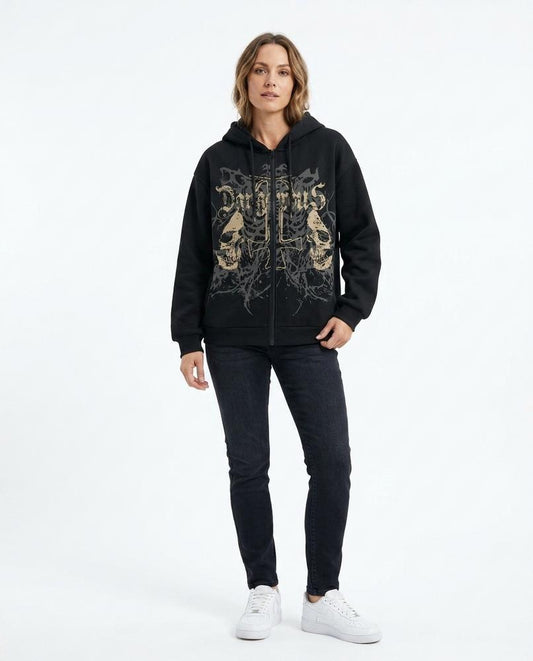 Nord Wear - Lodus | Zip-Up Printed Hoodie Women