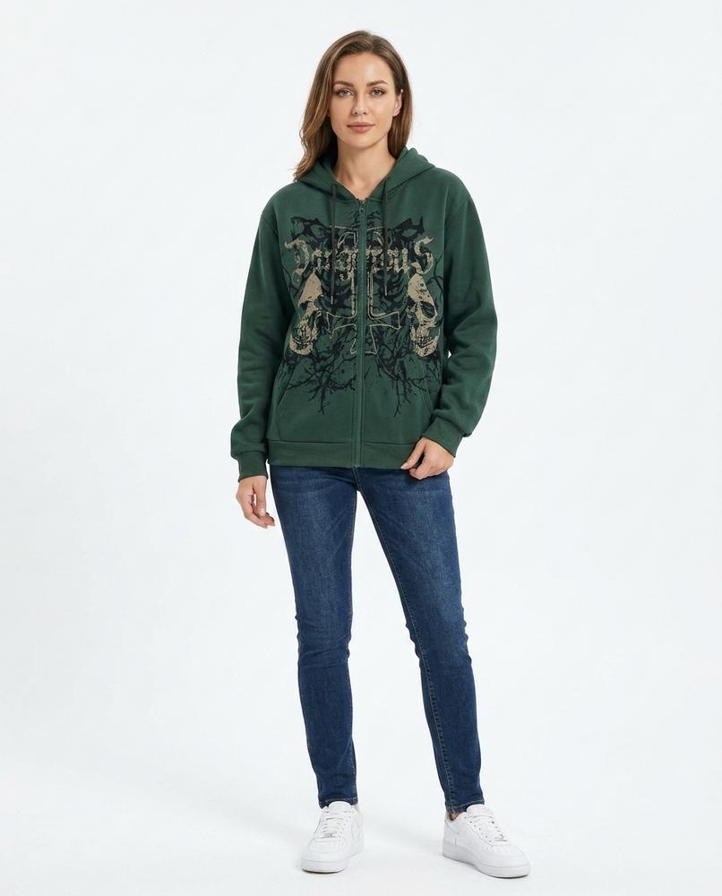 Nord Wear - Lodus | Zip-Up Printed Hoodie Women