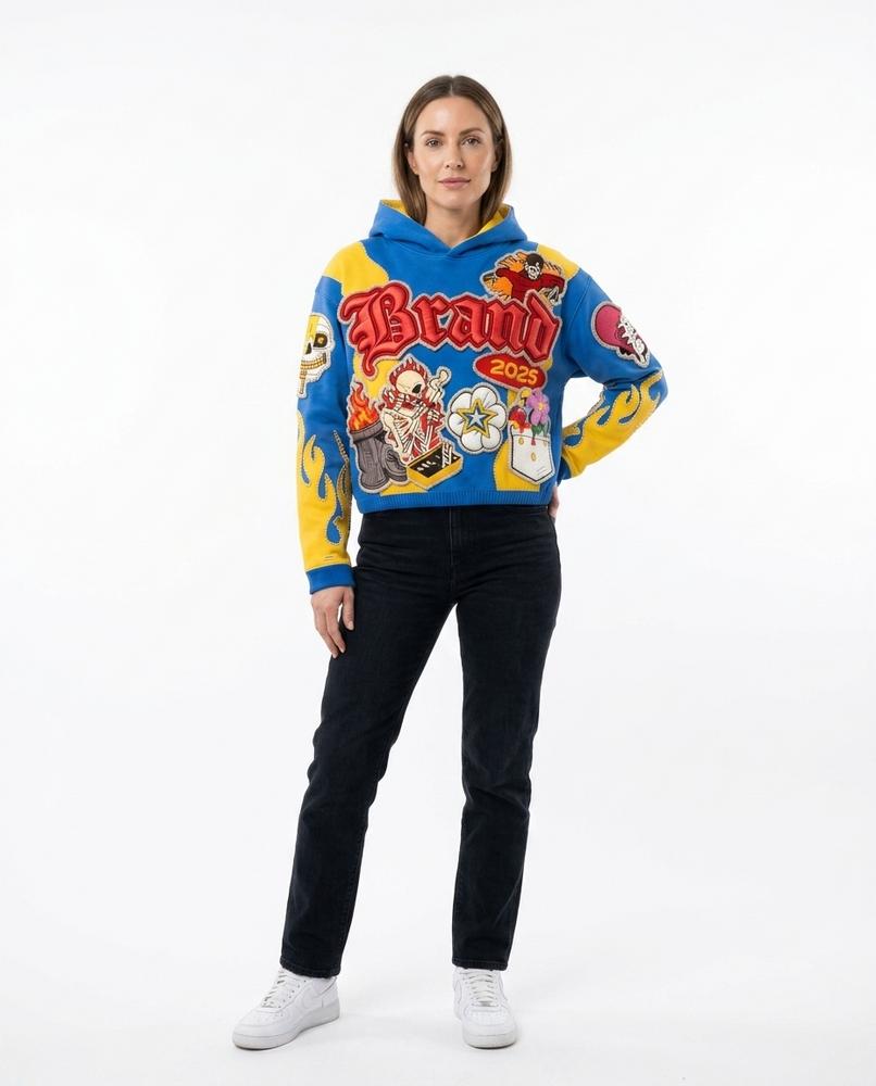 Nord Wear - Cinam | Appliquéd Cropped Hoodie Women