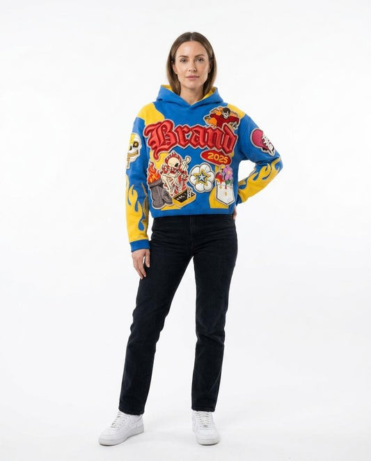 Nord Wear - Cinam | Appliquéd Cropped Hoodie Women